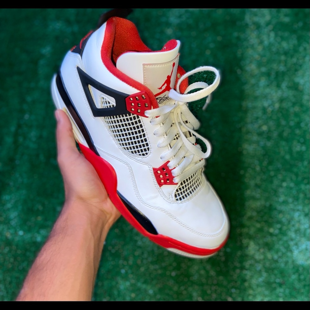 Fire Red 4s Size 10.5 Slightly Used